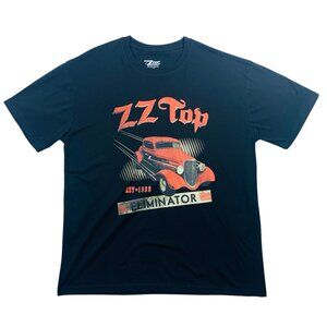 ZZ TOP  Logo band  T-shirt for men  black  size medium